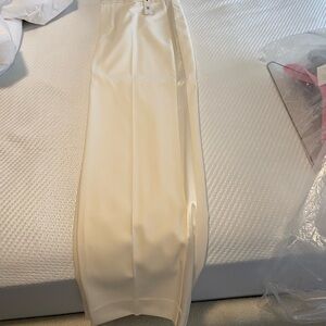 NWT Bannana Republic Elegant Cream Wool Tuxedo Pants (WOMENS)
